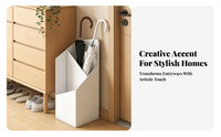 Metal Umbrella Stand Rust-Resistant Freestanding Umbrella Holder Rustproof Sturdy Construction for Renters, Shop Entrance, Home
