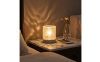 Stepless Dimming Water Wave Lamp Atmospheric Rechargeable Table Lamp Compact Home Lighting Cylindrical