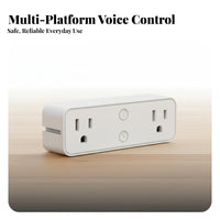 WiFi Wall Outlet with Shelf Timer and Schedule Double Outlet WiFi Socket Double Socket Smart Plug Sp Alternating Current
