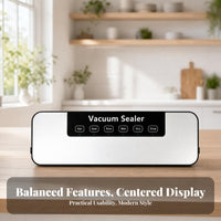 Dry and Wet Foods Vacuum Sealing Machine English Control Panel Countertop Vacuum Sealer