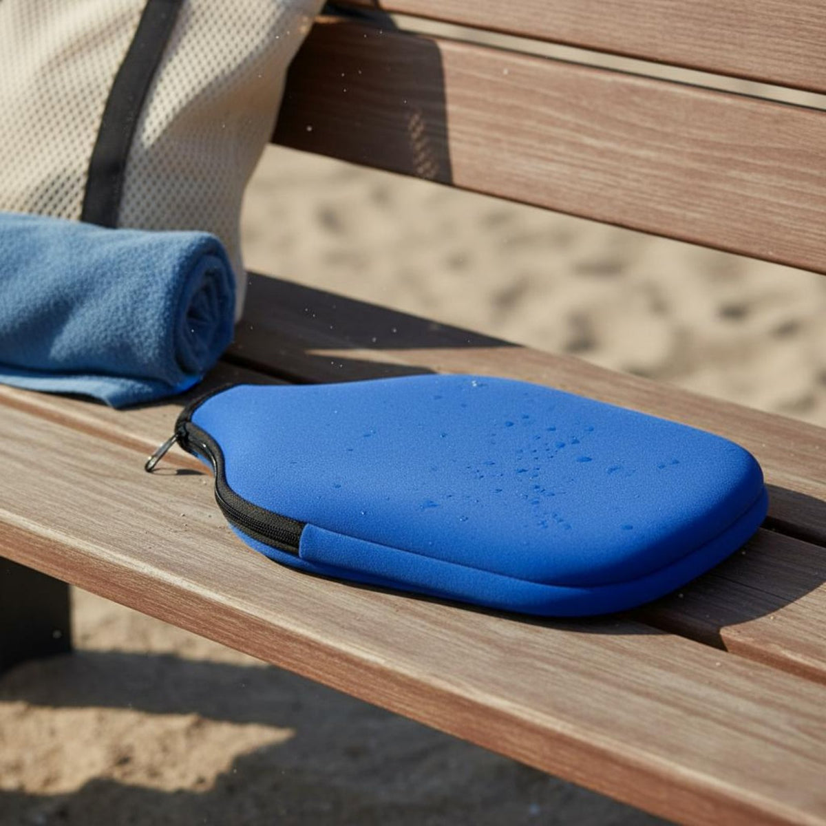 Neoprene Paddle Case Waterproof Pickleball Paddle Cover Zippered Pickleball Cover Water-Resistant Sports Accessory for Storage