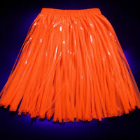 50cm Fluorescent Tinsel Skirt for Dance Performance & Halloween Neon Party Decor