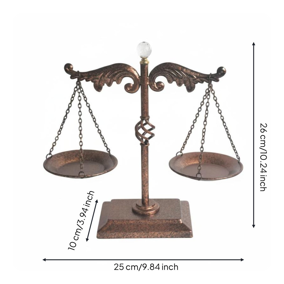 Vintage Cast Iron Scale Antique Finish Decorative Balance Scale Gift Idea Vintage Balance Sculpture for Entryway