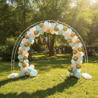 Balloon Arch Stand Kit Double-Layer Balloon Arch Frame Kit Sturdy Decorations for Weddings, Birthday Parties