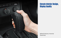 Manual Gear Shift Knob Cover, PU Leather, Debris-Resistant, Car Interior Accessory, Universal Fit, Comfortable Grip
