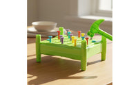 Hand-Eye Coordination Kids Hammering Nail Game Parent-Child Interactive Toddler Pounding Peg Toy Educational Hammer and Peg Toy Set Color Recognition for Desktop