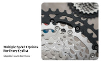 Cassette Sprocket Hyperglide+ Bike Cassette Sprocket Rear Gear Cluster Fluid Change Ing Drivetrain Part Wide Range