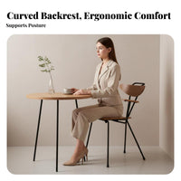 Industrial Design Minimalist Tripod Chair Designer Inspired Dining Seat Ergonomic Backrest Household Furniture Lightweight Frame for Homeowners, Design Enthusiasts, Business Owners, Restaurant, Kitchen, Living Room, Home Office