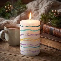 Easter Candle Sticker Multi Glitter Candle Tattoo for Crafters, Christmas, Holiday