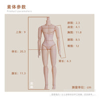 Xinyi Doll OB24 Blythe Soft Vinyl Head 1/6 Body Jointed Doll Body