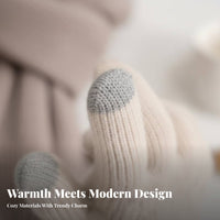 Touchscreen Winter Gloves Thickened Thermal Touchscreen Gloves Hand Gear Soft & Comfortable Double Level for Adults