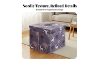 Square Heater Table Cover High Temperature Resistant Quilted Electric Heating Unit Cover Oil-Resistant Thickened Heating Table Blanket for Families