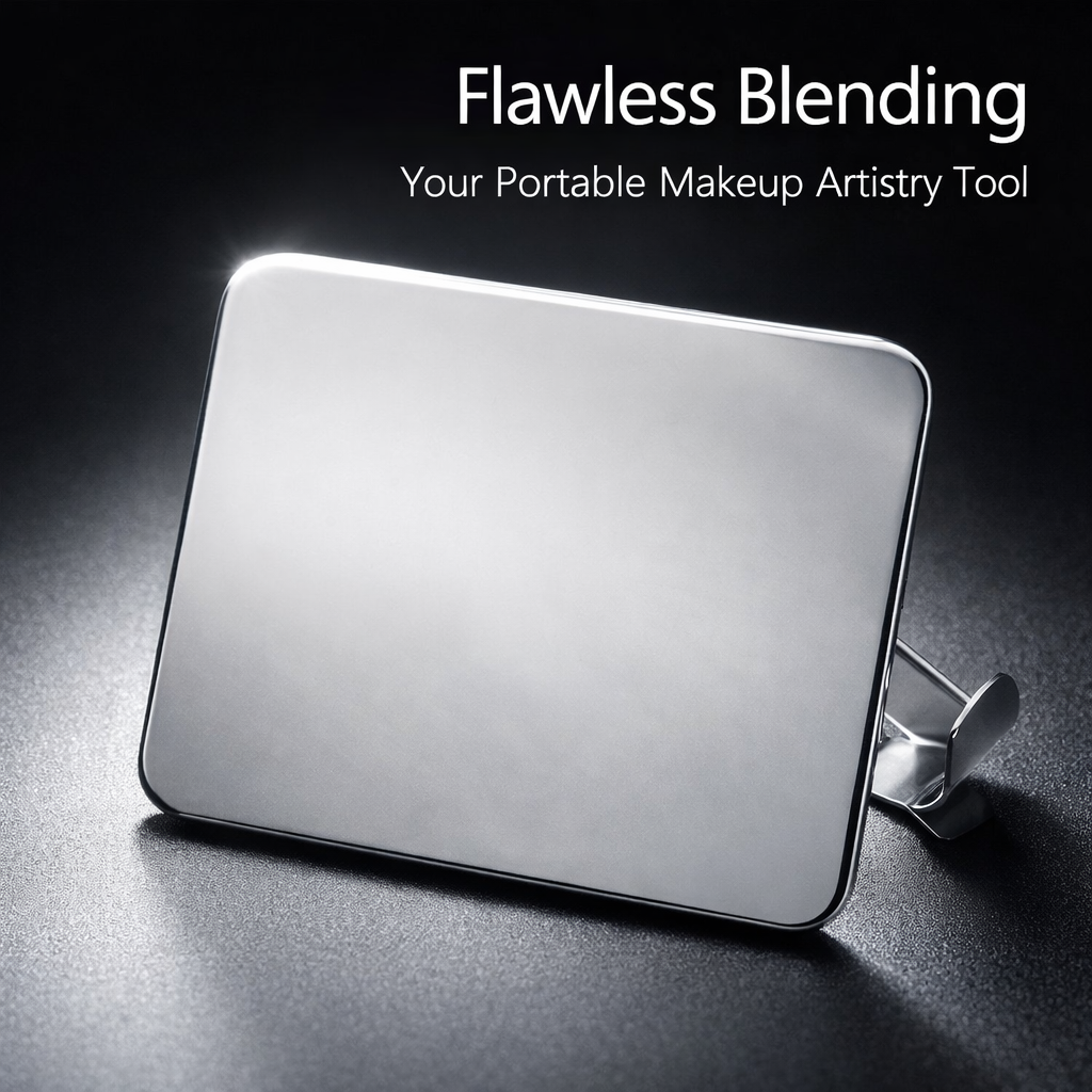 Foundation Mixing for Professional Makeup, Compact Color Blending Cosmetic Palette, Mini Size Design for Enthusiasts, 76mm x 50mm