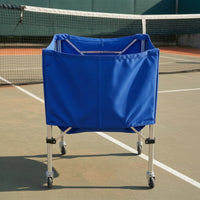 Tennis Ball Cart Heavy-Duty Tennis Training Sphere Carrier with Wheels Reinforced Athletic Gear for Coaches