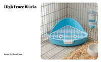 Corner Hare Toilet Sturdy Plastic Small Pet Corner Litter Box Triangle Guinea Pig Potty Easy to Clean for Chinchillas