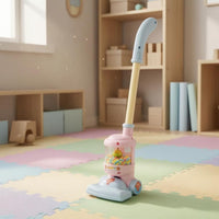 Clear Chamber Toy Vacuum Cleaner Colorful Beads Upright Toy Vacuum Plastic Cartoon Details