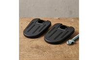 Textured Folding Pedal Rounded Rectangular Electric Bike Pedal Black Riding Gear Installation Screws