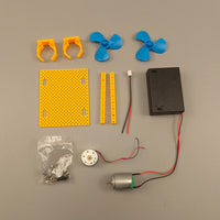 Hands-on Wind Turbine Model with LED Light Renewable Energy Wind Power Generation Kit Teaching Model with Propeller Functional for Classroom