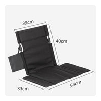 Lightweight Folding Camping Chair Compact Camping Chair with Backrest Cushioned Furniture Collapsible for Campers, Anglers, Picnics
