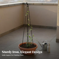 Garden Obelisk Trellis Indoor Outdoor Use Plant Climbing Support Garden Spire Trellis for Balcony, Courtyard, Flower Beds