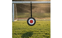 Red Center Football Training Target Disc Swivel Hook Soccer Training Disc with Straps Adjustable Strap Hanging Football Target Flat