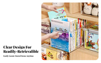Wheeled Book container Transparent Storage Box Large Capacity for Students, educators