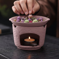 Herb Burner Minimalist Ceramic Incense Burner Matte for Meditation, Tea Ceremony