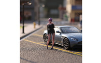 1/64 Scale Female Miniature Figure Detailed Short Haired Lady Figure Lifelike Female Figurine Collectible for Collectors