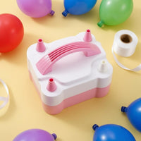 Electric Balloon Pump A and C Powered Two Nozzle Balloon Pump Party Gear Multiple Nozzles Built-in Handle