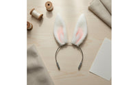 BJD Hare Ear Headpiece Handmade Cute Hare Ears Headband Realistic for Photo Prop, Cosplay