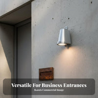 Retro Design Outdoor Logo Focused Light Weather Resistant Waterproof Wall Lamp Long-Lasting Industrial Wall Sconce Anti-Rust for Business Owners, Property Managers, Storefront, Entrance, Entryway, Coffee Shop