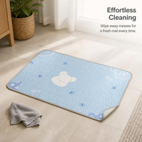 Pet Cooling Latex Mat for Cats and Dogs, Silk Ice Pad for Summer