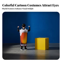 Funny Beer Bottle Suit for All Genders Beer-Themed Tunic Eye-Catching Food and Drink Outfit Fun Design for Party-& Attenders, Teenagers, Halloween Parties, German Beer Festival, Promotional Events, Stage Performances