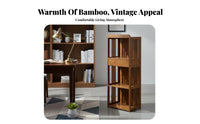 Chinese design Slatted Multi-Level Stand Includes Drawers Display Shelf Retro Aesthetic Storage Rack Space-Saving for Tea Lovers, Collectors, Living Room, Bedroom, Office, Balcony