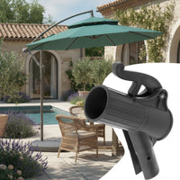 Umbrella Handle with Mounting Bar Easy to Install Umbrella Fixed Handle Hardware Heavy-Duty Long-Lasting for DIYers