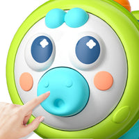 6-in-1 Musical Caterpillar Toy Press-to-Sound Caterpillar Toy with Pressable Parts Textured Multi-Color for Infants, Toddlers, Babies, Playroom, Nursery