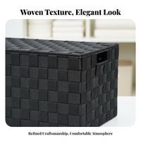 Lidded textile container With Lid foldable Lidded Box Large Capacity for Under Bed