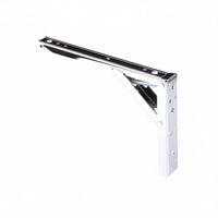 Space-Saving Coil-Driven Loaded Shelf Support Bracket Heavy Duty Reinforced Folding Shelf Support Easy Installation Triangle Folding Bracket