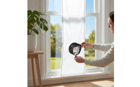 Sliding Door Sealing Cloth Drawstring-Style Air Conditioner Sealing Cloth with Hose Opening Easy to Install