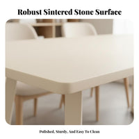 Modern Minimalist Design Rectangular Table and Chair Set Light Luxury Aesthetic 5-Piece Table and Chair Set scuffResistant surface Dining Room Furniture Sturdy Construction for Families, Homeowners, Students, Small Apartments, Kitchen, breakfast area