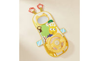 Padded Car Seat Toy with Hanging Toys Interactive Car Seat Toy with Mirror Sensory Hanging Activity Board Colorful for Toddlers
