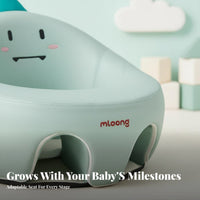 Spinal Support Inflatable infant Sofa Anti-Fall Design Sit-up Training Chair Easy to Clean Infant Floor Seat Portable for Infants, Toddlers, Parents, Indoors, Living Room, play period, Feeding Time