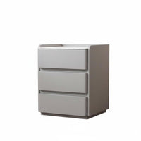 With Combination Lock Locking Bedside Cabinet Modern Design Nightstand Secure Storage Bedroom Furniture Fully Assembled for Apartment Dwellers, Homeowners, Students, Hotel Room, Office