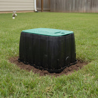 Weather-Resistant Underground Irrigation Valve Box Weatherproof Irrigation Valve Box Lid Sturdy Underground Sprinkler Cover Tight Seal for Landscapers, DIY Enthusiasts, Lawn, Public Green Space, Farm