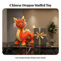 Chinese Mythical Creature Stuffed Toy Auspicious Gift Chinese Mythical Creature Stuffed Traditional Trend Design Fortunate