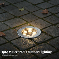 Waterproof LED Recessed Ground Light Energy Saving LED in-Ground Light High Brightness for Plaza, Garden, Patio