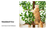 Feline Climber Perch Sturdy Construction Multi-Level Feline Climber Easy Assembly Sisal Feline Scratching Surface Structure for Adult Cats, Kittens
