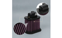 Motorcycle Air Intake Filter Pleated Air Filter with ABS Frame Compact Easy Installation for Motorcyclists, Garage Installs