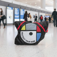 Road Bike Travel Bag Wheeled Bike Travel Bag with Shoulder Strap Rolling for Cyclists, Triathletes, Air Travel