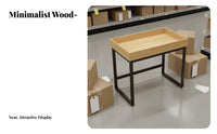 Multi-Functional Shop Marketing Table Multifunctional Island Display Stand Portable Craft Display Rack Sturdy Construction for Retailers, Vendors, Exhibitors, Supermarkets, Shopping Malls, Street Markets, Exhibitions